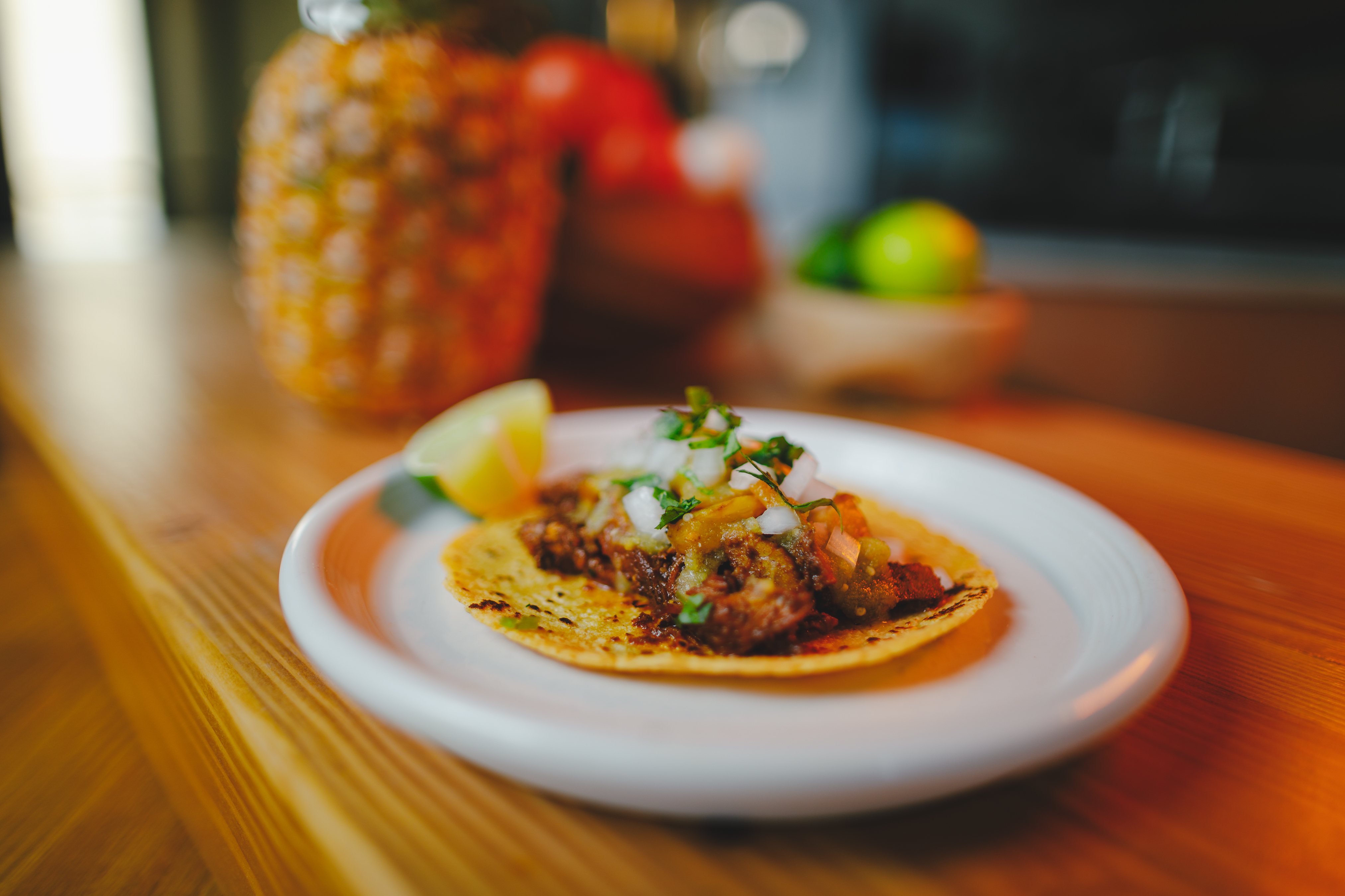 Smoked brisket tacos
